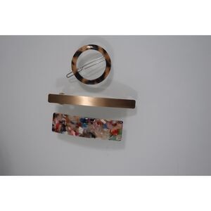 Hair Clip Barette Bundle Gold Turtleshell and Multicolor NWOT